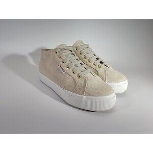 Superga Womens 6.5 Mid-Top Suede Lace-Up‎ Sneakers Tennis Shoes Preppy Classic